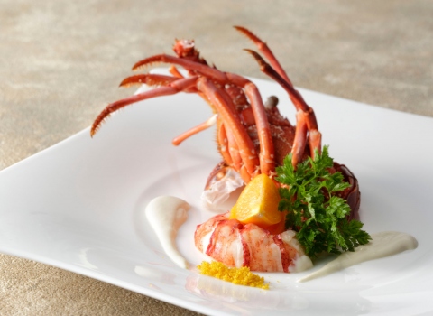 伊勢海老の鉄板焼き