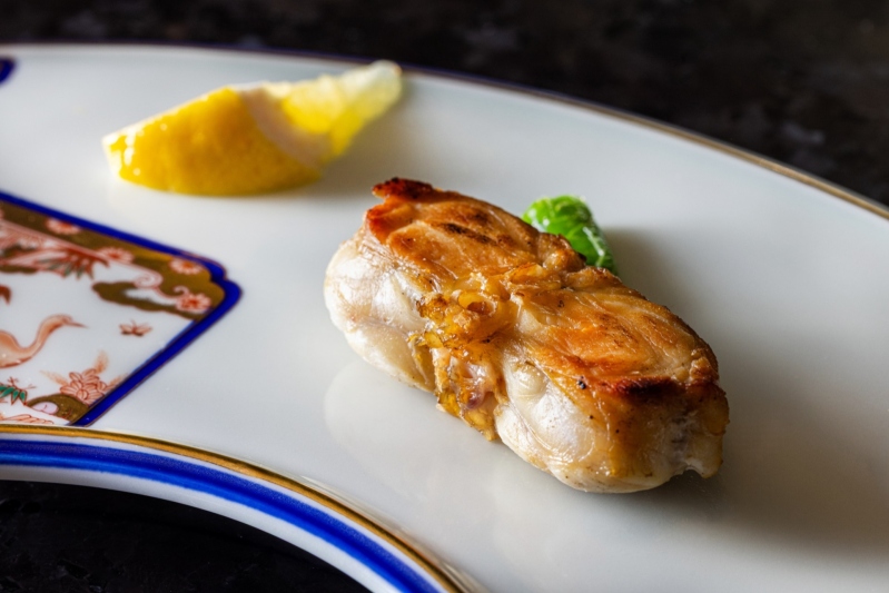 虎河豚の炭香焼き