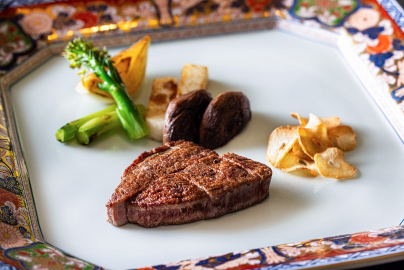 山口＜燦＞和牛フィレの鉄板焼き