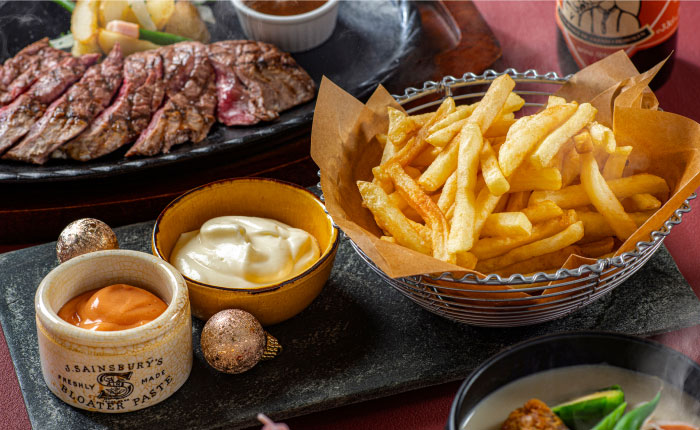 画像：ベルジャンフリッツ　二種のソースで