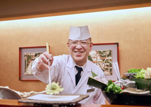 画像：天ぷらカウンター