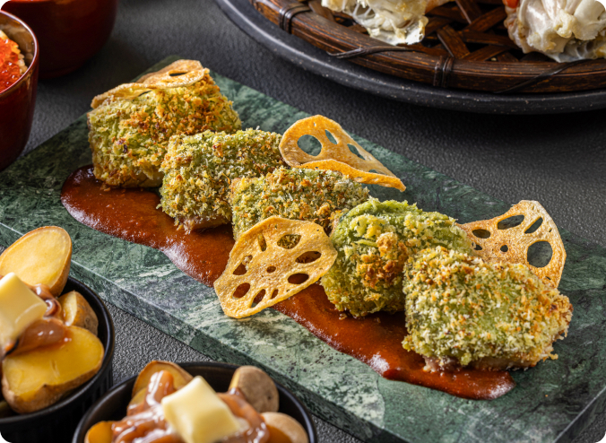 写真：厚真ファーム 米愛豚（まいらぶた）のクルート焼き