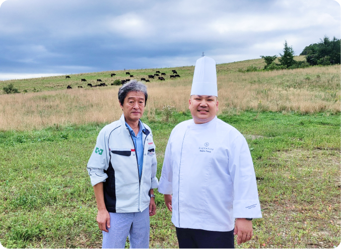 写真：厚真ファーム(米愛豚)