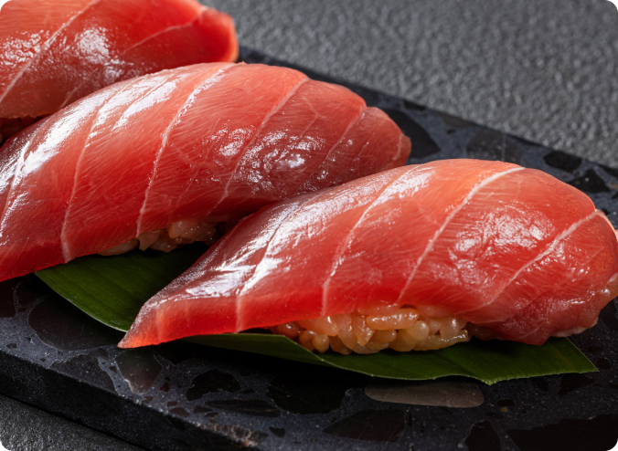 画像：寿司 戸井のマグロ 2貫