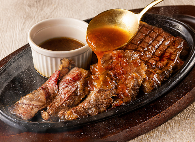画像：函館大沼牛の石焼ステーキ (約80g)