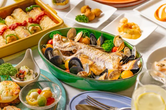 画像:地中海のメニューも期間限定でご提供