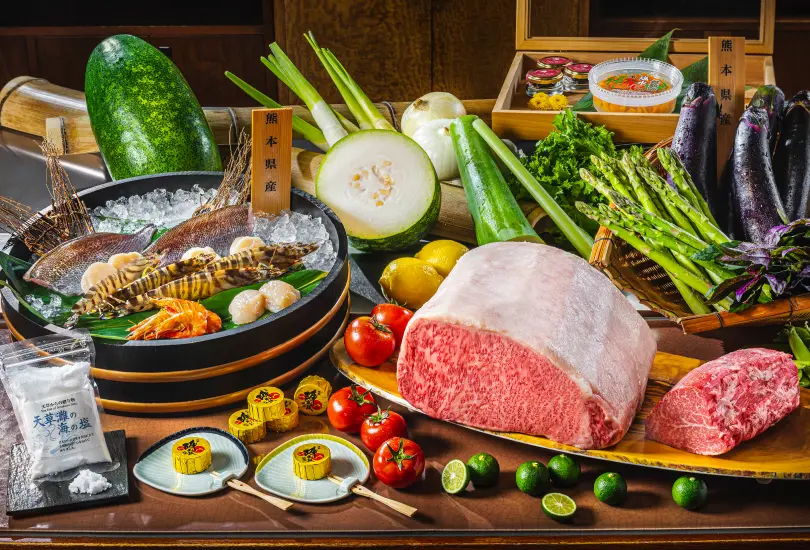 画像:鉄板焼「さがみ」の提供メニュー