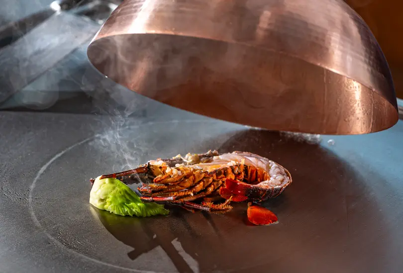 画像:鉄板焼「さがみ」の提供メニュー