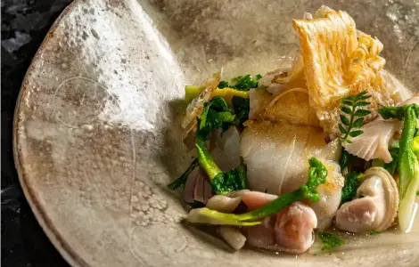 画像:鉄板割烹「山吹」の提供メニュー