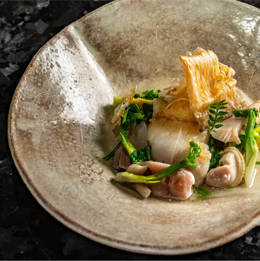 画像：鉄板割烹「山吹」の提供メニュー