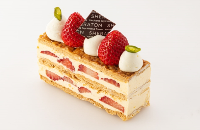 画像：あまおうのミルフィーユ