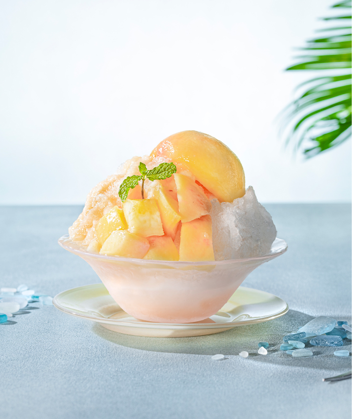 画像：プレミアムかき氷「ピーチ」